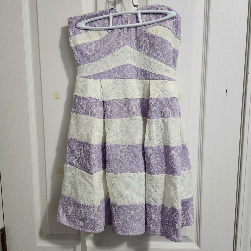 Lavender and White Lace Dress, size Small